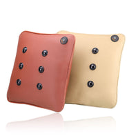 HKM-872147 USB Charging Multifunctional Leather Pillow with Mechanical Massage Function
