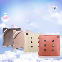 HKM-872147 USB Charging Multifunctional Leather Pillow with Mechanical Massage Function