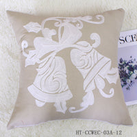 HKM-872403 Christmas Modern Cotton Pillowcase - Cozy Holiday Cushion Cover for Home Decor