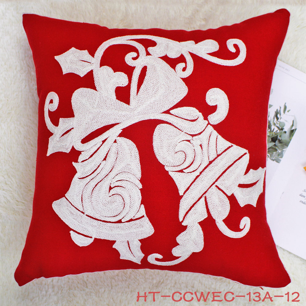 HKM-872403 Christmas Modern Cotton Pillowcase - Cozy Holiday Cushion Cover for Home Decor