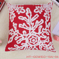HKM-872403 Christmas Modern Cotton Pillowcase - Cozy Holiday Cushion Cover for Home Decor