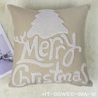 HKM-872403 Christmas Modern Cotton Pillowcase - Cozy Holiday Cushion Cover for Home Decor
