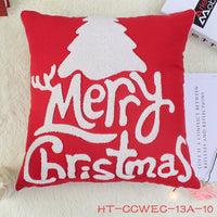 HKM-872403 Christmas Modern Cotton Pillowcase - Cozy Holiday Cushion Cover for Home Decor