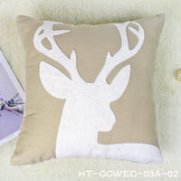 HKM-872403 Christmas Modern Cotton Pillowcase - Cozy Holiday Cushion Cover for Home Decor