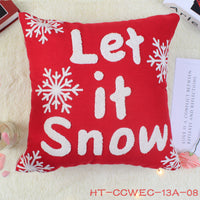 HKM-872403 Christmas Modern Cotton Pillowcase - Cozy Holiday Cushion Cover for Home Decor