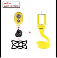 HKM-872403 Flexibility Adjustable Snake-Shaped Mobile Phone Holder with Bluetooth Remote Control
