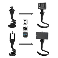 HKM-872403 Flexibility Adjustable Snake-Shaped Mobile Phone Holder with Bluetooth Remote Control