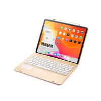 HKM-872531 Bluetooth Backlit Keyboard for 2020 iPad Pro 12.9 - Mixed Color Design, Slim Profile, Wireless Connectivity