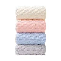 HKM-872595 Soft Absorbent Coral Fleece Bath Towel in Milky White, Light Gray, Pink, Sky Blue, Light Green