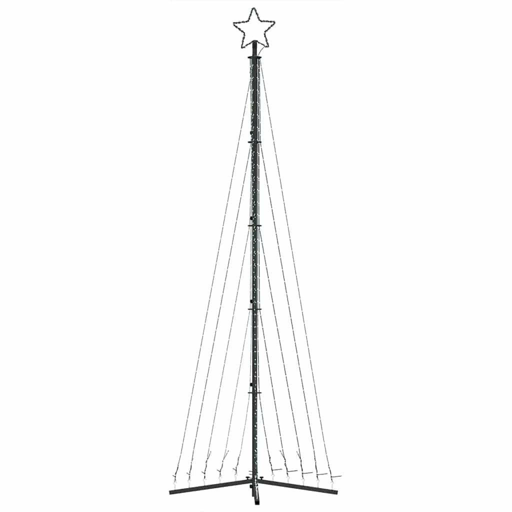 HKM-872979 LED Christmas Tree with 495 Warm White LEDs, 300.5 cm Height, 8 Lighting Effects for Indoor and Outdoor Decor