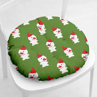 HKM-873235 Festive Round and Square Cotton and Linen Chair Cushions - Various Christmas Designs