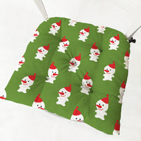 HKM-873235 Festive Round and Square Cotton and Linen Chair Cushions - Various Christmas Designs