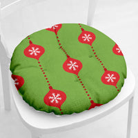 HKM-873235 Festive Round and Square Cotton and Linen Chair Cushions - Various Christmas Designs