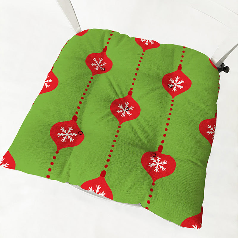 HKM-873235 Festive Round and Square Cotton and Linen Chair Cushions - Various Christmas Designs
