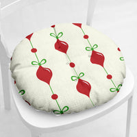 HKM-873235 Festive Round and Square Cotton and Linen Chair Cushions - Various Christmas Designs