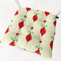 HKM-873235 Festive Round and Square Cotton and Linen Chair Cushions - Various Christmas Designs