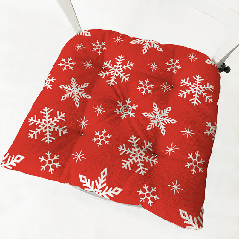 HKM-873235 Festive Round and Square Cotton and Linen Chair Cushions - Various Christmas Designs