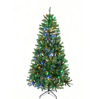 HKM-873299 Artificial Christmas Tree with Colorful Lights - Various Heights Available (4.5FT, 6FT, 7.5FT, 9FT)