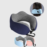 HKM-873299 Memory Cotton U-Shaped Neck Pillow for Adults - Soft, Ergonomic, Lightweight