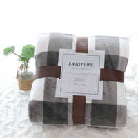 HKM-873491 Cozy Solid Color Flannel Blanket for Comfort and Warmth