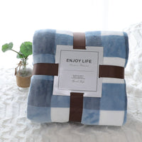 HKM-873491 Cozy Solid Color Flannel Blanket for Comfort and Warmth
