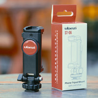 HKM-873555 Adjustable Camera Hot Shoe Phone Mount with 360 Degree Rotation for Tripod Use