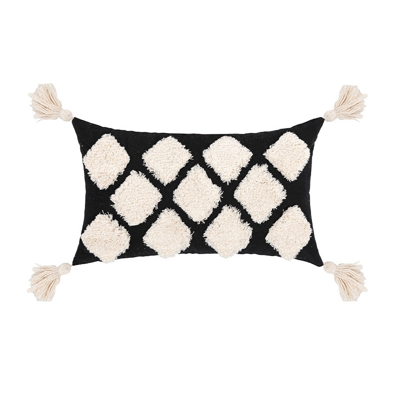 HKM-873555 Bohemian Style Geometric Pattern Cotton Cushion Cover 45x45cm and 30x50cm Options