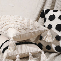 HKM-873555 Bohemian Style Geometric Pattern Cotton Cushion Cover 45x45cm and 30x50cm Options