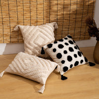 HKM-873555 Bohemian Style Geometric Pattern Cotton Cushion Cover 45x45cm and 30x50cm Options