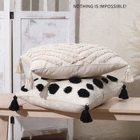 HKM-873555 Bohemian Style Geometric Pattern Cotton Cushion Cover 45x45cm and 30x50cm Options