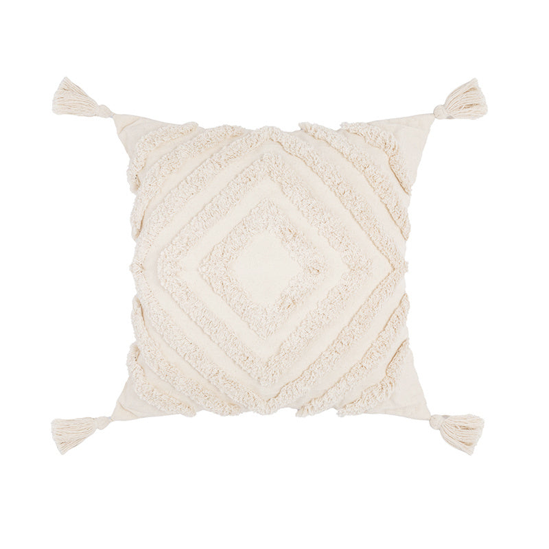HKM-873555 Bohemian Style Geometric Pattern Cotton Cushion Cover 45x45cm and 30x50cm Options