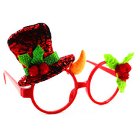 HKM-873939 Santa and Snowman Themed Glasses Frames for Christmas Parties and Festive Decor