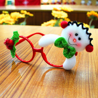HKM-873939 Santa and Snowman Themed Glasses Frames for Christmas Parties and Festive Decor
