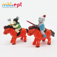 HKM-874131 Wind-Up Plastic Toy Horses with Warrior Figures for Kids, Ages 2-4, Set of 1200