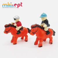 HKM-874131 Wind-Up Plastic Toy Horses with Warrior Figures for Kids, Ages 2-4, Set of 1200