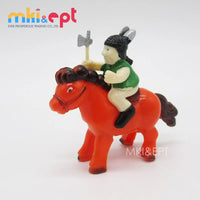 HKM-874131 Wind-Up Plastic Toy Horses with Warrior Figures for Kids, Ages 2-4, Set of 1200