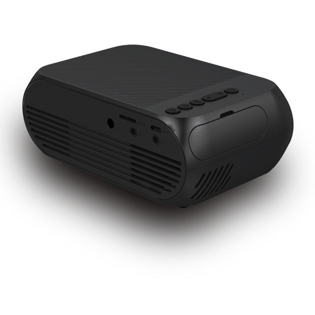 HKM-874195 HD 1080P Mini Pico Projector with HDMI and AV Connectivity, Supports U Disk and TF Card