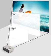 HKM-874195 HD 1080P Mini Pico Projector with HDMI and AV Connectivity, Supports U Disk and TF Card
