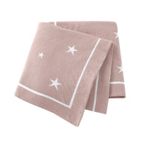 HKM-874323 Five-Pointed Star Cotton Baby Stroller Blanket in Various Colors