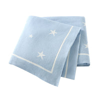 HKM-874323 Five-Pointed Star Cotton Baby Stroller Blanket in Various Colors