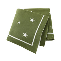 HKM-874323 Five-Pointed Star Cotton Baby Stroller Blanket in Various Colors