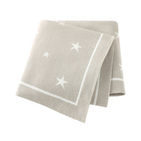 HKM-874323 Five-Pointed Star Cotton Baby Stroller Blanket in Various Colors