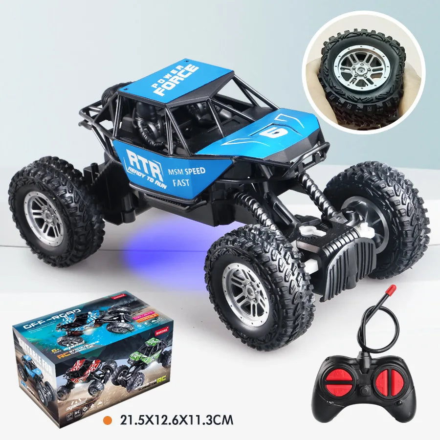 HKM-874323 Remote Control 2.4G Off-Road Climbing Car - Rechargeable 4-Channel Toy for Ages 5 and Up