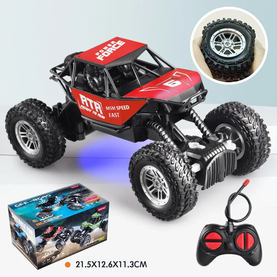 HKM-874323 Remote Control 2.4G Off-Road Climbing Car - Rechargeable 4-Channel Toy for Ages 5 and Up
