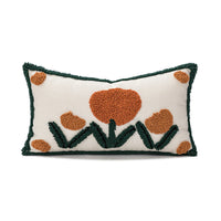 HKM-874451 Velvet Embroidered Sofa Cushion Cover - Floral and Plant Designs, 45x45cm & 30x50cm