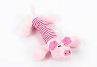 HKM-874515 Squeaky Plush Pet Toy with Fun Sounds for Dogs - Pig, Duck, and Elephant Designs
