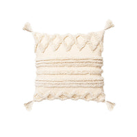 HKM-874771 Minimalist Tufted Cotton Pillowcase - Modern Style 45x45cm & 30x50cm Options