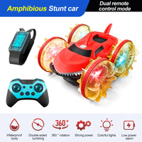 HKM-874899 Stunt Amphibious Remote Control Shark Car Toy with Gesture Sensing and Glow Wheels