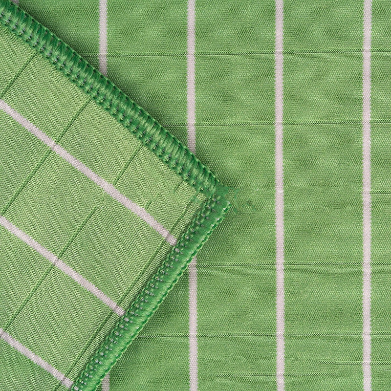 HKM-874899 Superfine Fiber Glass Cleaning Cloth - Absorbent, Check Pattern, Green, 50x40cm & 20x25cm