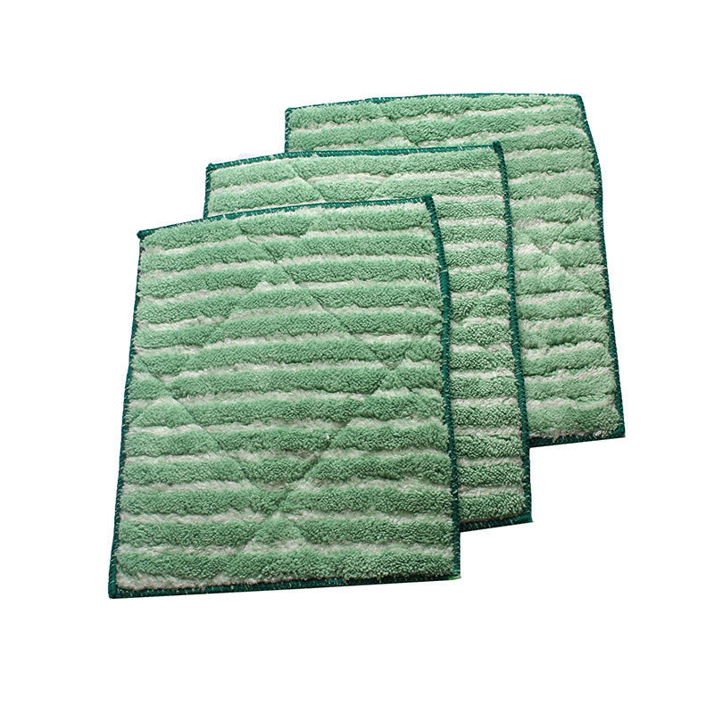 HKM-874899 Superfine Fiber Glass Cleaning Cloth - Absorbent, Check Pattern, Green, 50x40cm & 20x25cm